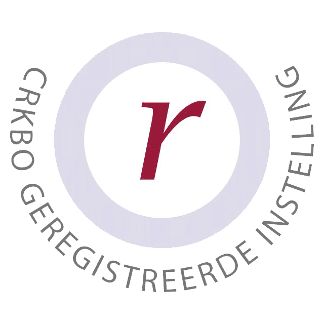 crkbo logo rond rood grijs